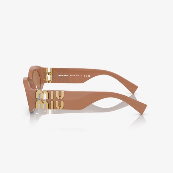 New MiuMiu MU 11WS sunglasses Caramel - Picture 3 of 3